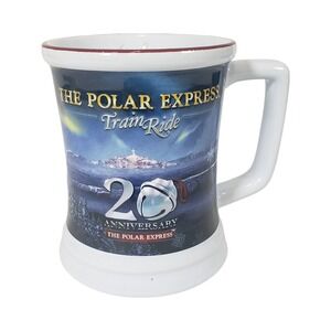 Warner Bros The Polar Express 20th Anniversary Believe Train Ride Ceramic Mug